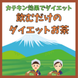 【カテキン効果でダイエット】お茶のチカラで普段通りに飲むだけのダイエットお茶！