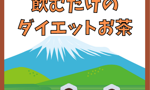 【カテキン効果でダイエット】お茶のチカラで普段通りに飲むだけのダイエットお茶！